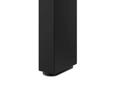 Otočné voľne stojace lamely, ČIERNÁ, 30 x 70 x 2750 mm, MDF + FINISH FOLIE