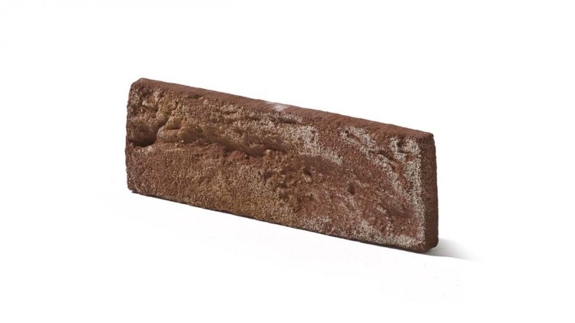 Cihlový obklad, Z BETONU, COUNTRY 668, tmavě hnědá, 205 x 62 mm, tloušťka 14-17 mm, 1 m2