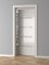 Orámovanie bezrámových dverí – HLADKÉ, tvrdý plast PolyForce (HD Polymér), základný biely náter (pretierateľný), 70 x 16 x 2400 mm