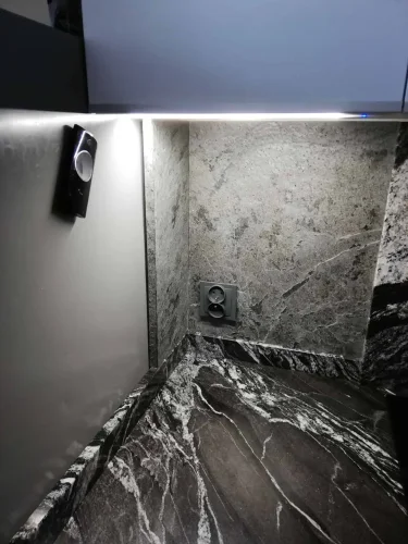 Kamenná dýha - Silver Grey, 1220 x 2440 x 3 mm