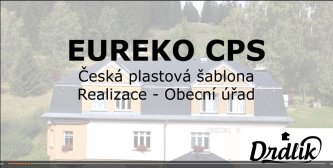 Záběr z dronu: Plastový eternit EUREKO CPC na budově obecního úřadu
