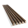 Dřevěné lamely ŠIROKÉ na BÍLÉ desce (MDF), OŘECH, 46 x 300 x 2750 mm (0,825 m2)