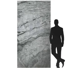 Kamenná dýha - Silver Grey, 1220 x 2440 x 3 mm