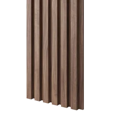 Dřevěné lamely ÚZKÉ na DÝHOVANÉ desce (MDF), OŘECH DÝHA, 24 x 300 x 2750 mm (0,825 m2)