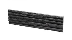 Betonový obklad, Z BETONU, PALERMO 2, tmavě šedá, 550 x 142 mm, tloušťka 10-26 mm, 0.62 m2