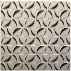 Stropní kazety moderní design - LEAVE ČERNÁ , 495 x 495 x 6 mm