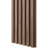 Dřevěné lamely ÚZKÉ na DÝHOVANÉ desce (MDF), OŘECH DÝHA, 24 x 300 x 2750 mm (0,825 m2) - Povrchová úprava dýhy: Olejovaná