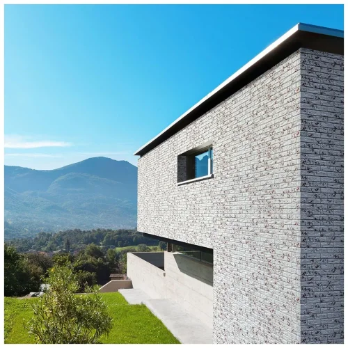 Cihlový obklad, Z BETONU, COUNTRY 680, bílá, 205 x 62 mm, tloušťka 14-17 mm, 1 m2