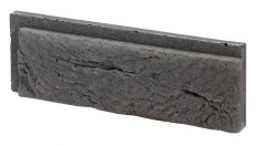 Cihlový obklad, Z BETONU, BOSTON 1 - grey, tmavě šedá, 222 x 73 mm, tloušťka 8-21 mm, 0.52 m2