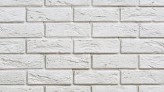Cihlový obklad, Z BETONU, BOSTON 2 - white, bílá, 222 x 73 mm, tloušťka 8-21 mm, 0.52 m2