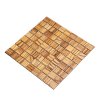 ZEBRANO mozaika 2D - dřevěný obklad do koupelny a kuchyně - Mozaika: 30 x 30 mm