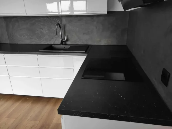 Kamenná dýha - Black Slate, 1220 x 610 x 3 mm