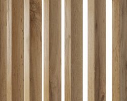 Je možné objednat lamely se čtyřmi dýhovanými stranami pro výrobu samostatně stojící příčky?