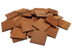 VZORKA - ČEREŠŃA 50 (50 x 50 mm) - 6 mm, brúsená (olejovaná) - veľkosť vzorky: 7 ks