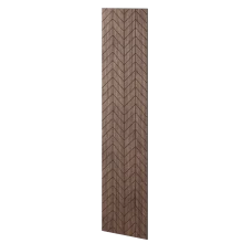 Veľkoformátový lamelový panel VERSIN - DYHA Z AMERICKÉHO ORECHU, 600 x 2750 mm, ČIERNY MDF PANEL