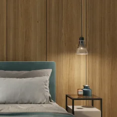 Veľkoformátový lamelový panel SONORA - DUBOVÁ DYHA, 600 x 2750 x 11 mm, ČIERNY MDF PANEL
