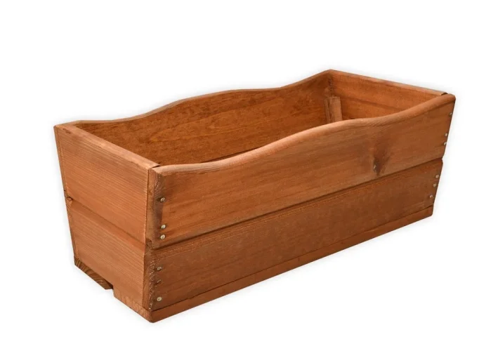 Truhlík 44 / 64 cm - zelený, hnedý, prírodný - Farba: Stredne hnedá, Rozmer: 170 x 440 x 220 mm