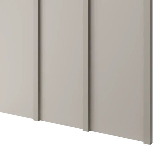 Designový obkladový panel JAPANDI (MDF), PÍSKOVĚ BÉŽOVÁ, 24 x 300 x 2750 mm (0,825 m2)