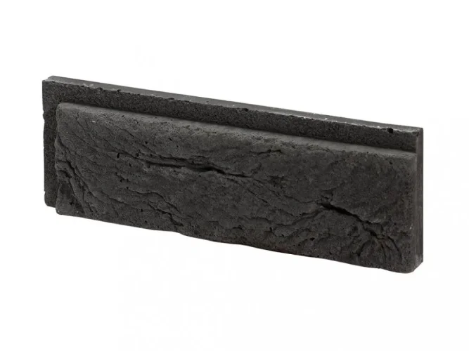 Cihlový obklad, Z BETONU, BOSTON 5 - graphite, tmavě šedá, 222 x 73 mm, tloušťka 8-21 mm, 0.52 m2
