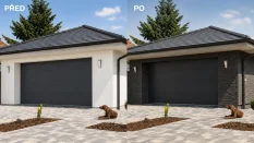 Betonový obklad, Z BETONU, NEPAL 3, tmavě šedá, tloušťka 12-24 mm, 0.46 m2
