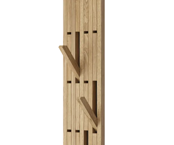 Lamelový věšák - 285 x 2750 x 46 mm, (MDF), DUBOVÁ DÝHA