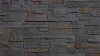 Betonový obklad, Z BETONU, NEPAL 3, tmavě šedá, tloušťka 12-24 mm, 0.46 m2