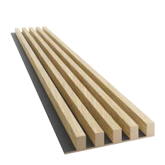 Dřevěné lamely ŠIROKÉ na ČERNÉ desce (MDF), EVROPSKÝ DUB CPL, 46 x 300 x 2750 mm (0,825 m2) Dřevěné lamely ŠIROKÉ na ČERNÉ desce (MDF), EVROPSKÝ DUB CPL, 46 x 300 x 2750 mm (0,825 m2)