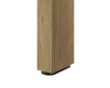 Otočné voľne stojace lamely, DUB PRÍRODNÝ, 30 x 70 x 2750 mm, MDF + FINISH FOLIE