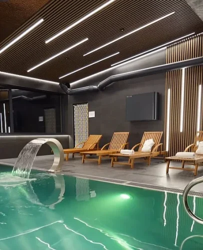 Realizace voděodolných lamel ve wellness hotelu