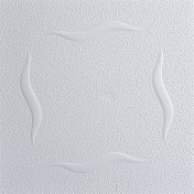 Stropní kazety s PVC folií - SYMFONIE BÍLÁ PVC, 495 x 495 x 7 mm
