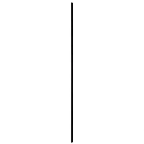 LINEA SLIM SINGLE - Drevená lamela na stenu, čierna, 2650 x 22 x 27 mm