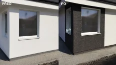 Cihlový obklad, Z BETONU, COUNTRY 630, tmavě šedá, 205 x 62 mm, tloušťka 14-17 mm, 1 m2 Cihlový obklad, Z BETONU, COUNTRY 630, tmavě šedá, 205 x 62 mm, tloušťka 14-17 mm, 1 m2