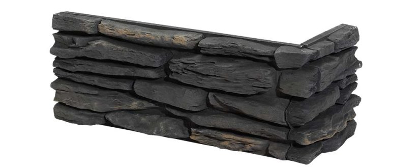 Betonový obklad, ROH, Z BETONU, CALIFORNIA 2 - grey, šedá, 117 - 360 x 150 mm, tloušťka 12-33 mm, 0.43 m2