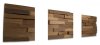 SPLITT MINI WOOD, DUB TERMO, 8 radov, štiepaný obklad - balenie obsahuje 3 kusy panelov (180 x 180 mm)
