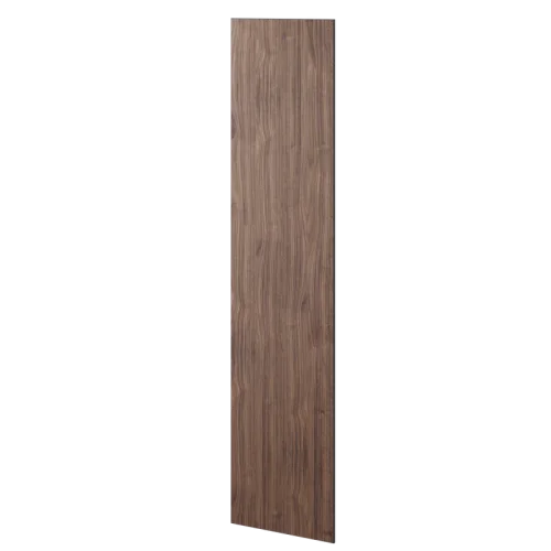 Veľkoformátový lamelový panel SONORA - DYHA Z AMERICKÉHO ORECHA, 600 x 2750 x 11 mm, ČIERNY MDF PANEL