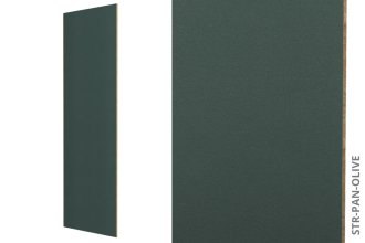 Systémový obkladový panel - OLIVOVÁ, dřevotřísková deska, PVC finish fólie, 12 x 600 x 2800 mm