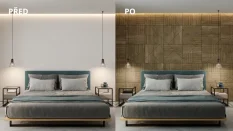 Lamelový panel SEVILLA - DUBOVÁ DÝHA, 600 x 300 x 11 mm, ČERNÝ MDF PANEL