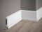 Podlahová lišta – PREMIUM, tvrdý plast PolyForce (HD Polymér), kvalitný biely lak (finálny povrch), 110 x 27 x 2000 mm