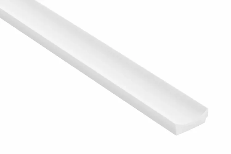 Koncový profil pre vodotesný nástenný panel - ľavý - 2700 x 31 x 11,5 mm - duny
