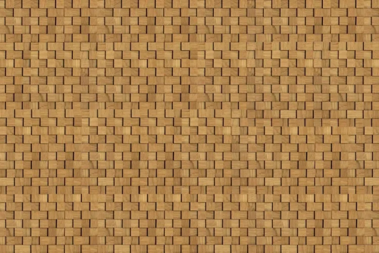 DUBOVÝ obraz 30 x 30 mm -  dřevěná mozaika 3D na samolepícím podkladu