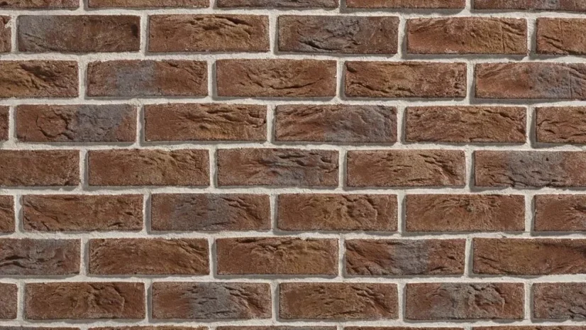 Cihlový obklad, Z BETONU, COUNTRY 668, tmavě hnědá, 205 x 62 mm, tloušťka 14-17 mm, 1 m2