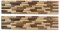 SPLITT MINI WOOD,  DUB MIX BAREV, 8 řad, štípaný obklad  - balení obsahuje 2 kusy panelů (790 x 180 mm)