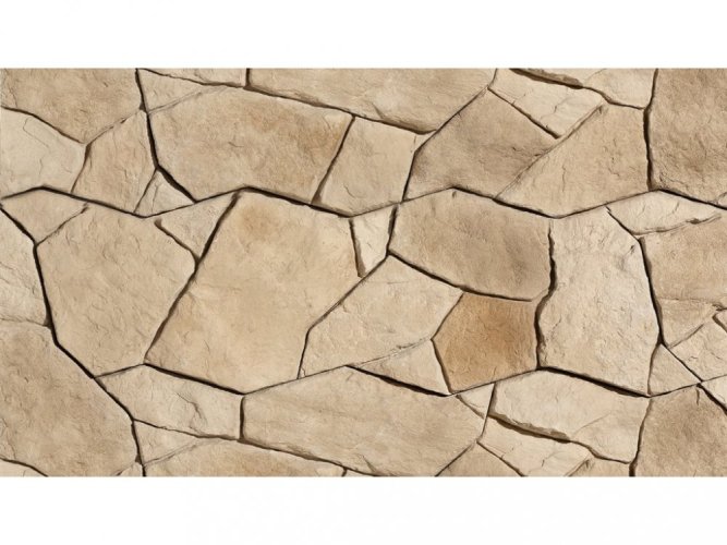 Sádrový obklad, ZE SÁDRY, NANGA 1, světle hnědá, 440 x 220 mm, tloušťka 12-30 mm, 0.43 m2