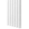 Dřevěné lamely ÚZKÉ na BÍLÉ desce (MDF), BÍLÁ MATNÁ, FINISH FOLIE, 24 x 300 x 2750 mm (0,825 m2)