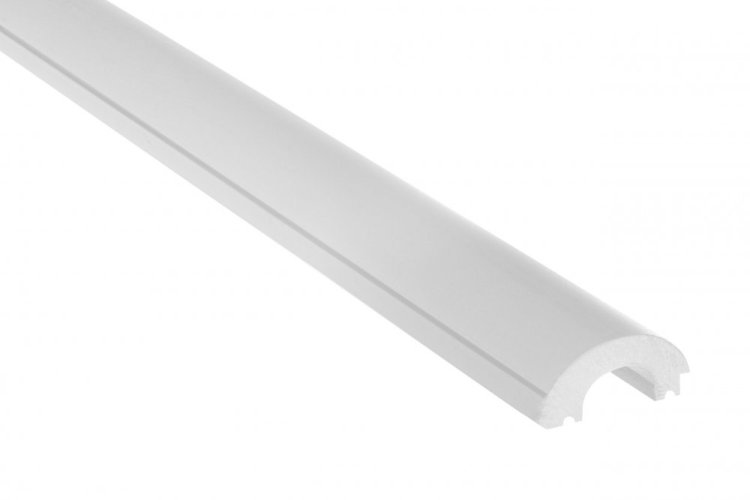 VZORKA - Koncový profil pre vodotesný nástenný panel - ľavý - 135 x 31 x 13,2 mm - vlny - LESK