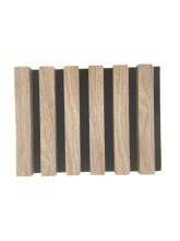 ATYPICKÝ PRODUKT - Akustický panel - DUB PŘÍRODNÍ, MDF + FOLIE FINISH 3D, ČERNÝ akustický podklad FILC, 300 x 220 mm