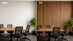 Systémový obkladový panel STRAMA PANELS - OŘECH LAGODA, dřevotřísková deska, dekorativní fólie, 12 x 600 x 2800 mm