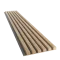 Dřevěné lamely ÚZKÉ na ČERNÉ desce (MDF), DUB PŘÍRODNÍ, FINISH FOLIE, 24 x 300 x 2750 mm (0,825 m2)