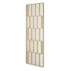 Dělící příčka JAPANDI, 520-2720 x 1800-2750 mm, (MDF), DUB SONOMA