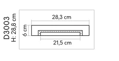 Ozdoba - 640 x 60 x 288 mm